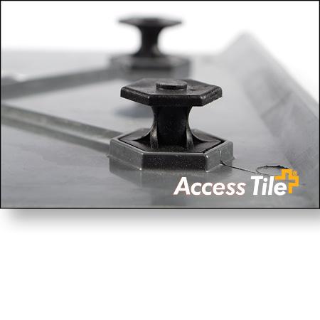 Access Tile Cast In Place Detectable Warning Mat - Radius 30" x 24"