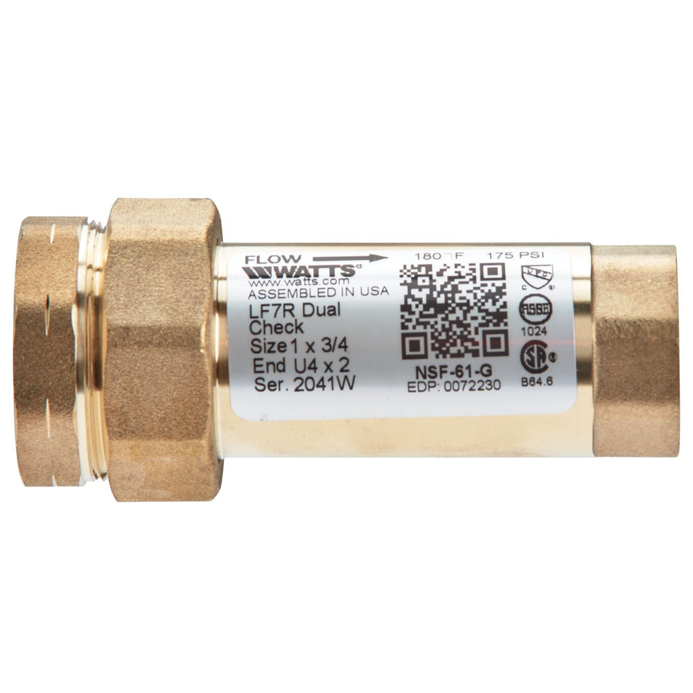 Watts LF7RU4-2 1 X 3/4 - Part of the LF7R Series