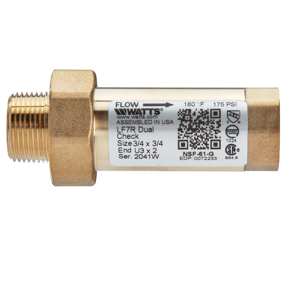 Watts LF7RU3-2 3/4 X 3/4 - Part of the LF7R Series