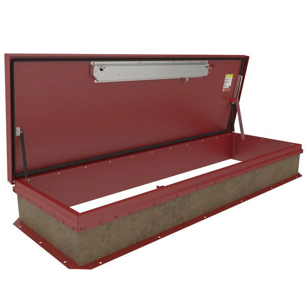 Roof Hatch - 30" x 96" - Aluminum - Mill / Silver Color - Personnel Series - Babcock Davis - BA3096