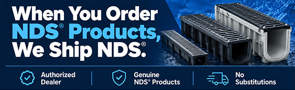 NDS authorized dealer — genuine NDS trench drains