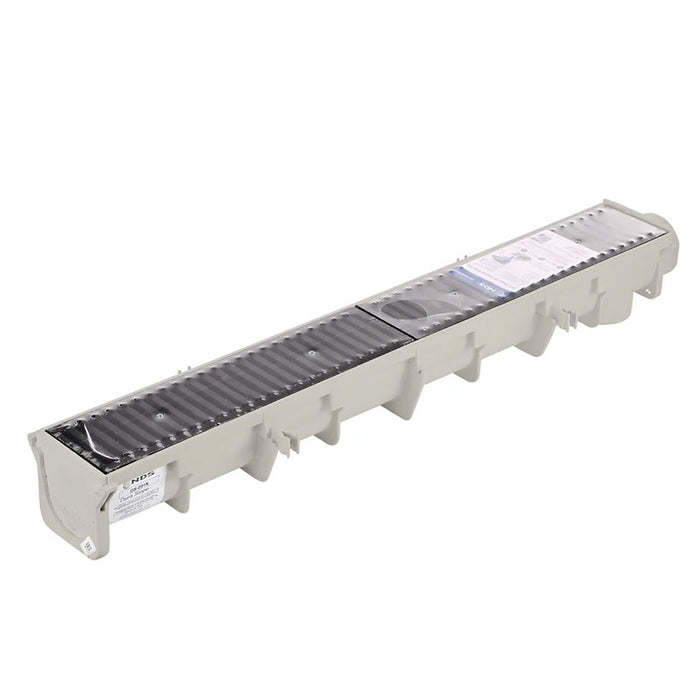 Trench Drain Kit - Commercial Grade - H20 Load Rating - Iron Grates - 48" Long Channel
