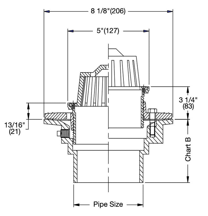 Watts - FD-100-K - Floor Drain with Dome Strainer
