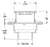 Watts - FD-1100-M-LR - Floor Drain with Ligature Resistant Square Stainless Steel Strainer