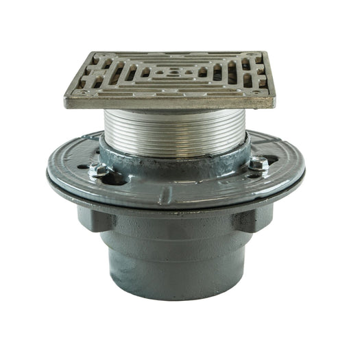 Watts - FD-1100-M - Floor Drain with Square Stainless Steel Strainer