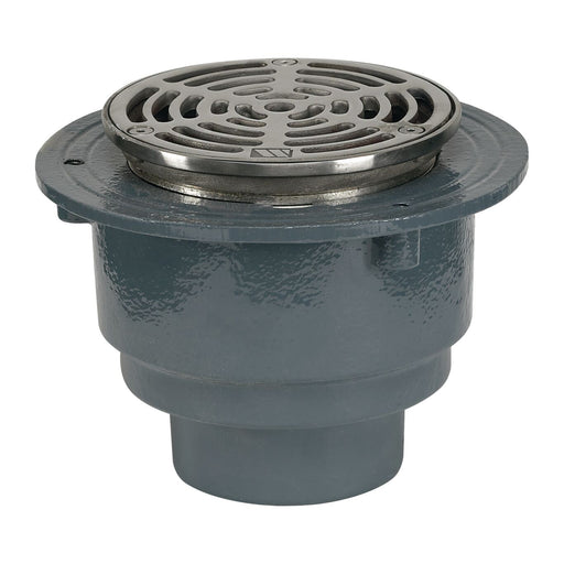 Watts - FD-1200-A - Floor Drain with Round Stainless Steel Strainer