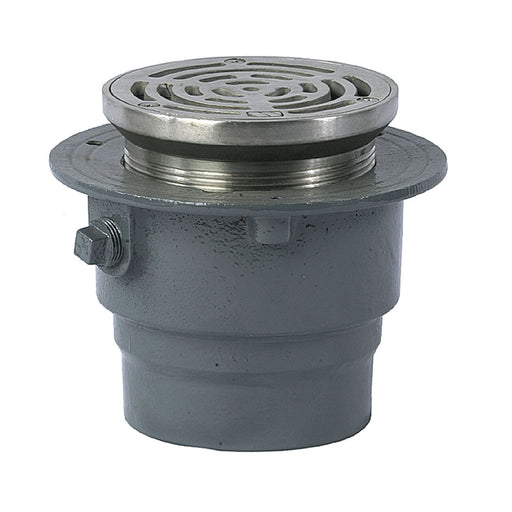Watts - FD-1200-B - Floor Drain with Round Heavy Duty Stainless Steel Strainer