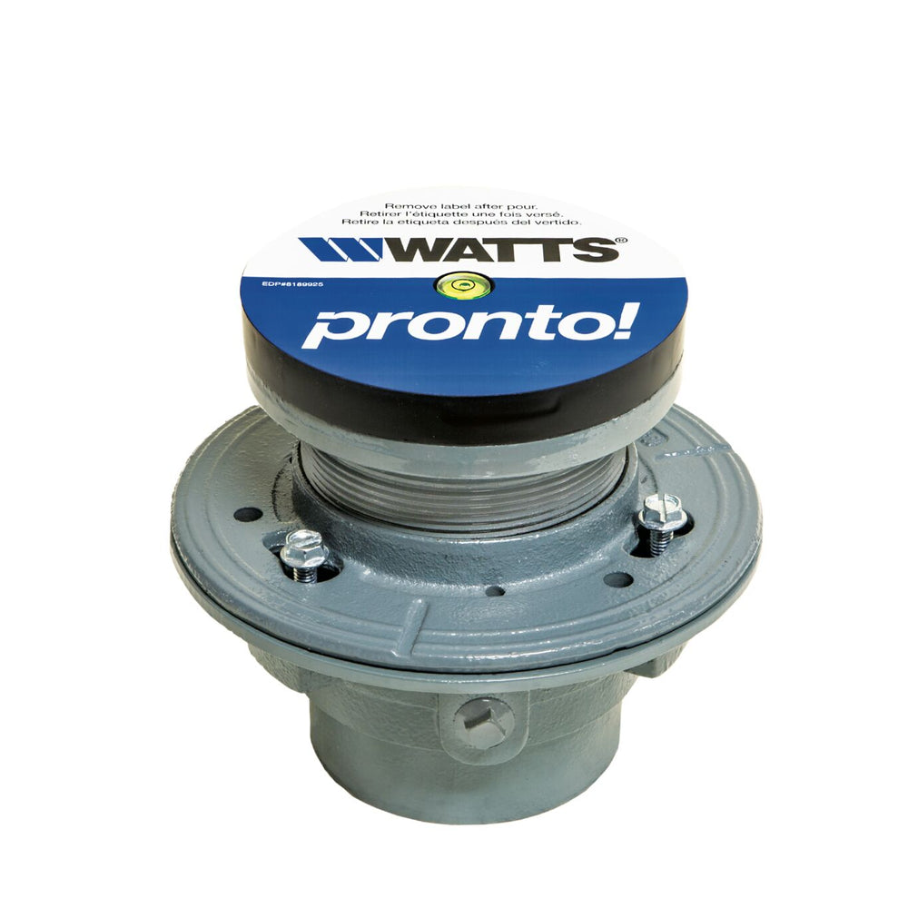 Watts - FD-190-PR - Cast Iron Adjustable Floor Drain with Integrated Level