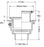 Watts - FD-200-L - Floor Drain with Square Heavy Duty Strainer