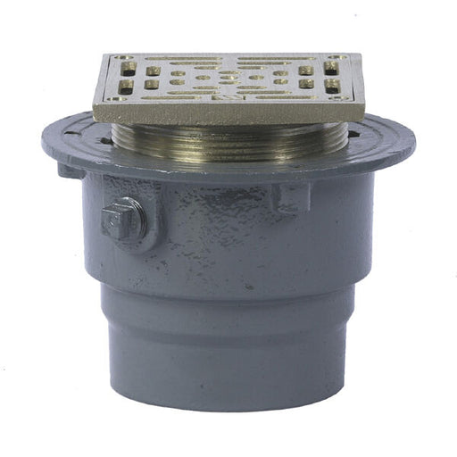 Watts - FD-200-L - Floor Drain with Square Heavy Duty Strainer