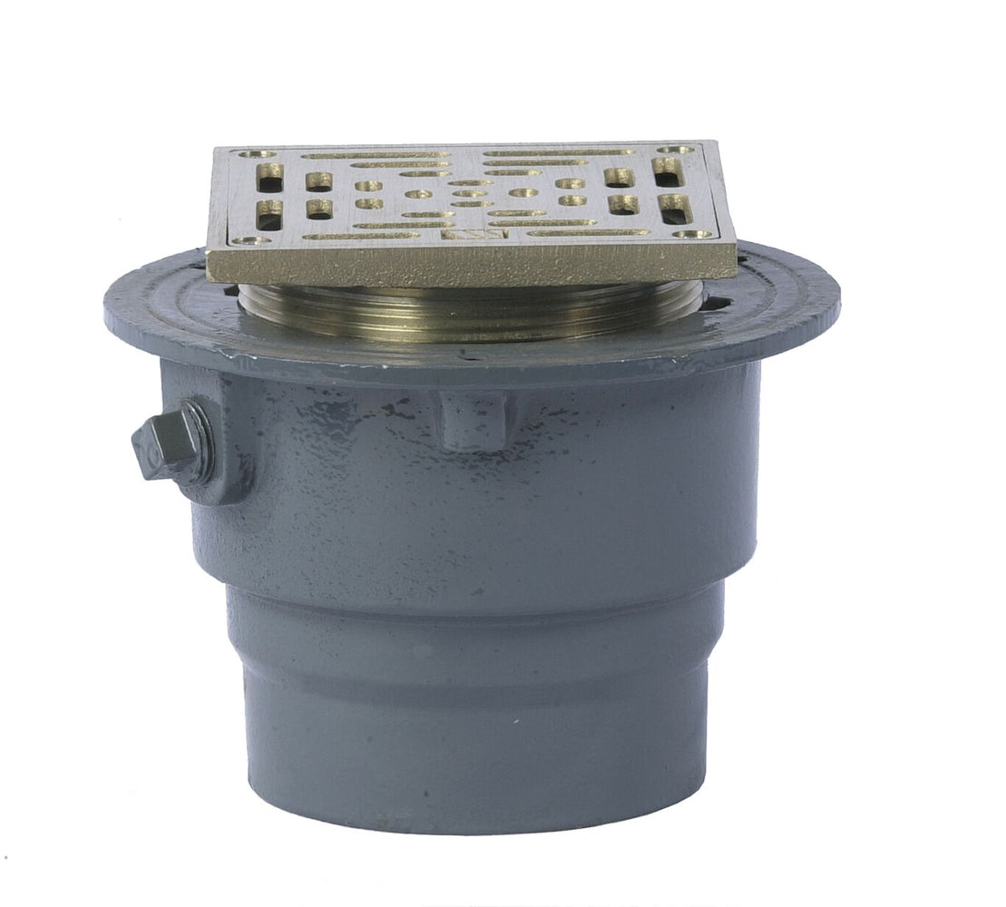 Watts - FD-200-M - Floor Drain with Square Heavy Duty Strainer