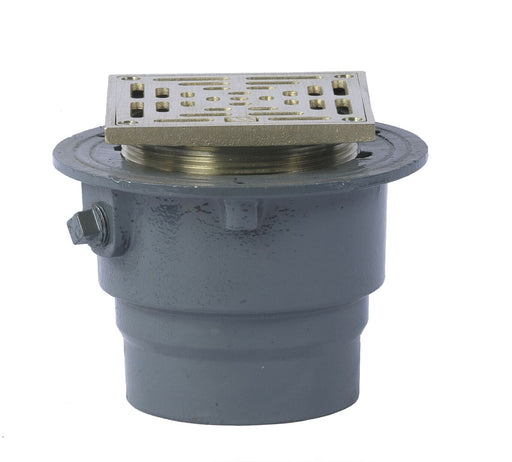 Watts - FD-200-M - Floor Drain with Square Heavy Duty Strainer