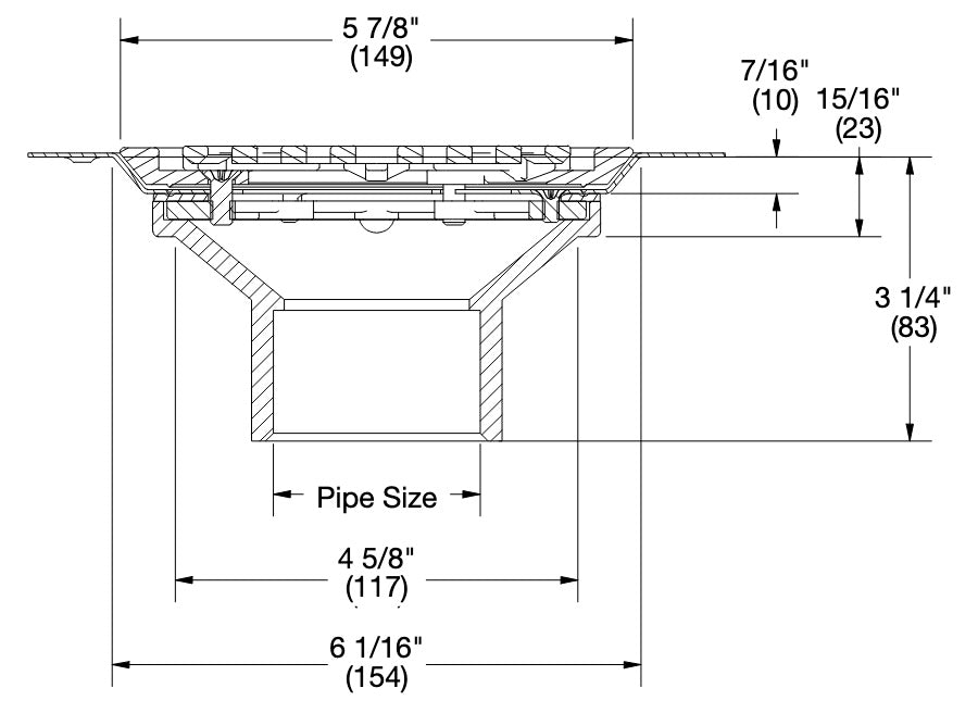 Watts - FD-370 - Wood Deck Drain