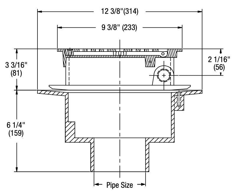 Watts - FD-820 - Flushing Rim Floor Drain