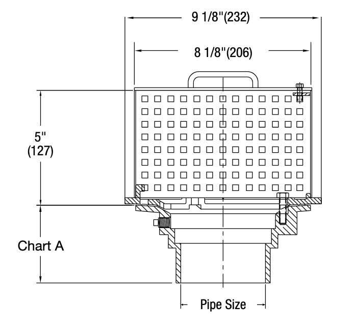 Watts - FD-890 - Planter Drain with Removable Cover
