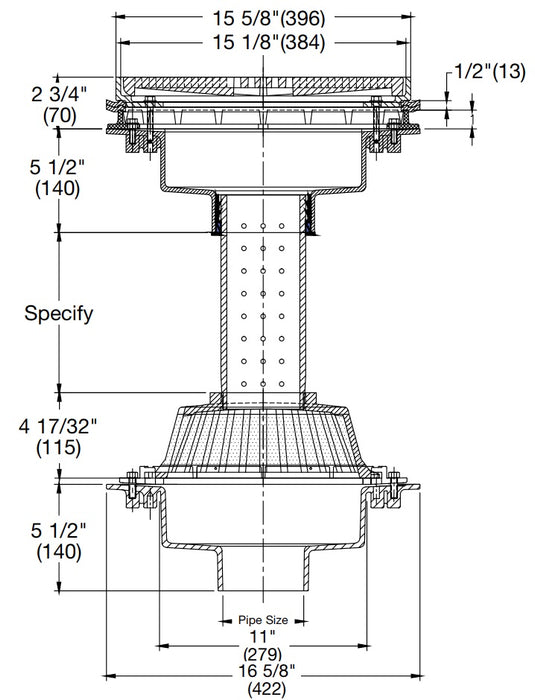 Watts - GRD-620 - Green Roof Plaza Area Drain