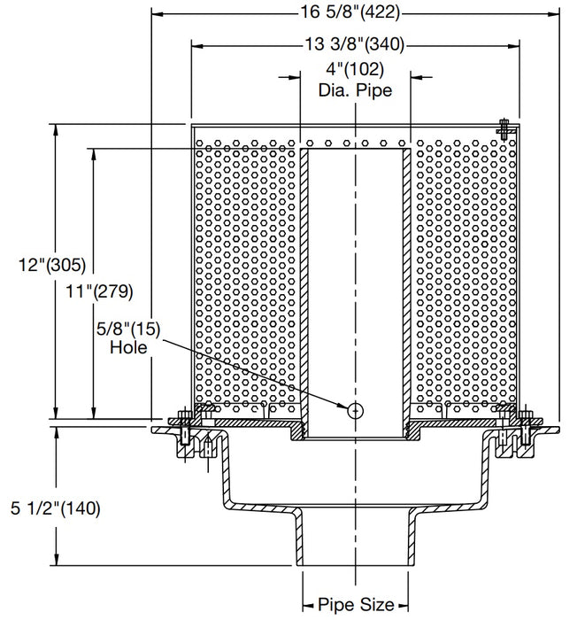 Watts - GRD-640 - Green Roof Metered Overflow Drain