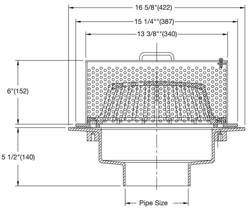 Watts - GRD-690 - Green Roof Shallow Planter Drain