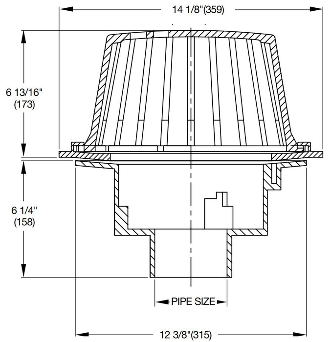 Watts - RD-100 - Large Area Roof Drain