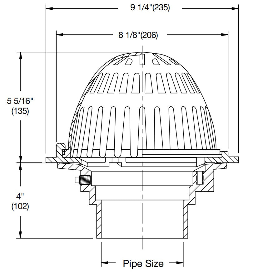 Watts - RD-200 - Small Area Roof Drain — Mainline Materials