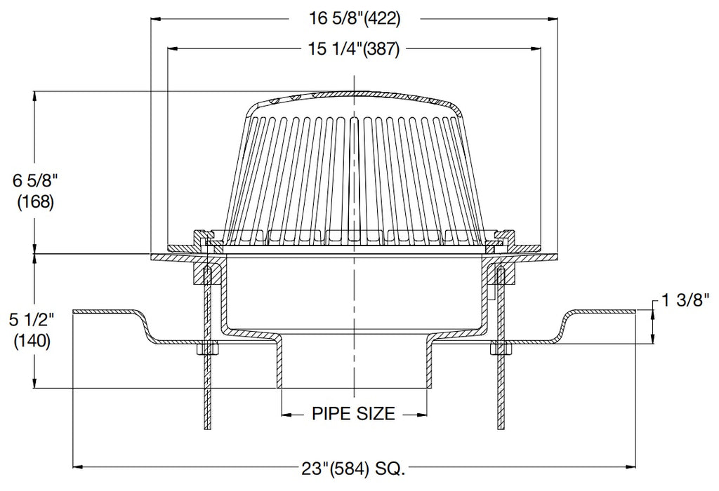 Watts - RD-300-F - Roof Drain with Deck Flange with Adjustable Extension