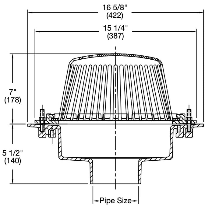 Watts - RD-300 - High Volume Roof Drain