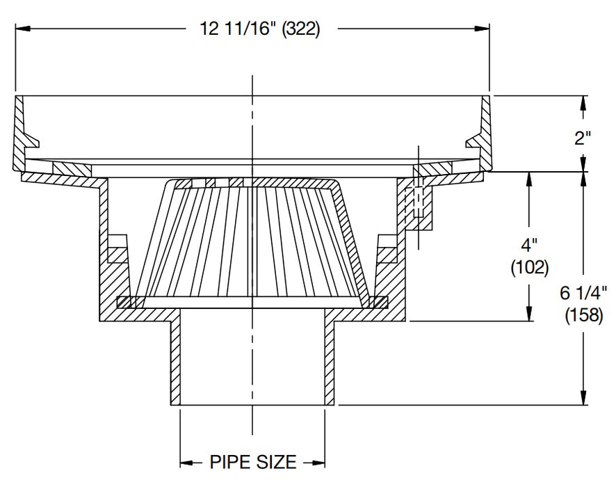 Watts - RD-400 - Deck Receptor Drain