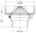 Watts - RD-410 - 8 in. Diameter Deck Receptor Drain