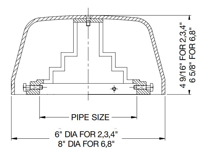 Watts - RD-680-VC - Cast Iron Vent Cap