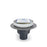 Zurn Z1400-SZ1-DP - Square Dura-Coated Cast Iron Cleanout with EZ1 Technology and Deck Plate with EZ1™ Technology and Deck Plate