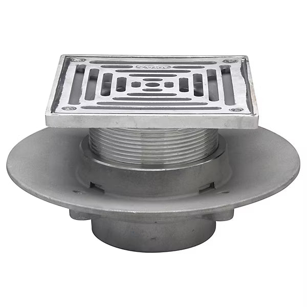 Zurn Z1727 - 5", 6" or 8" Square Top Adjustable Medium-Duty Floor Drain