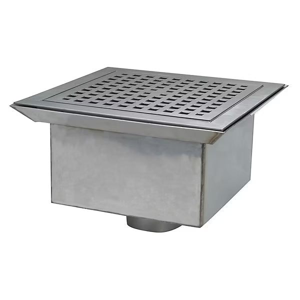 Zurn Z1755 - 13-3/8" Square Sani-Flor Receptor 6" Sump with Adjustable Clamp Frame
