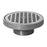 Zurn Z400N - “Type N” Round Strainer with Deep Flanged Grate