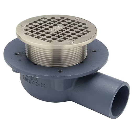 Zurn Z460B - Shallow Body Floor Drain with Side Outlet and “Type B” Strainer