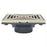 Zurn Z461 - 6" Square Modular Non-Adjustable Floor Drain with Clamping Frame