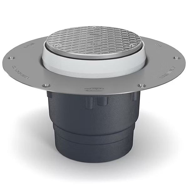 Zurn Z1400-BZ1-DP - Dura-Coated Cast Iron Cleanout with EZ1 Technology and Deck Plate
