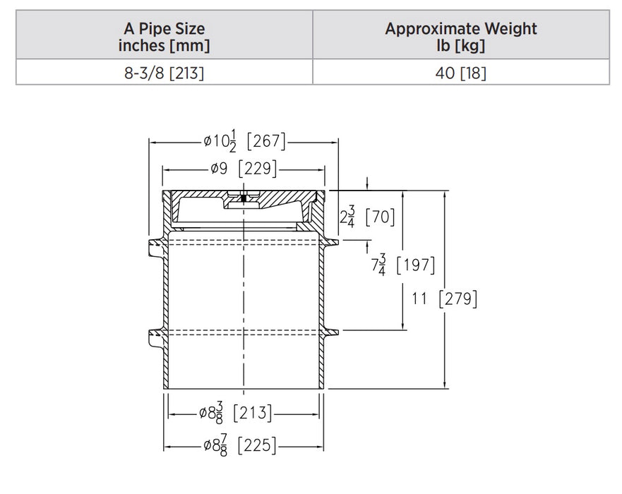 Zurn Z1474 - Heavy-Duty Cleanout Housing