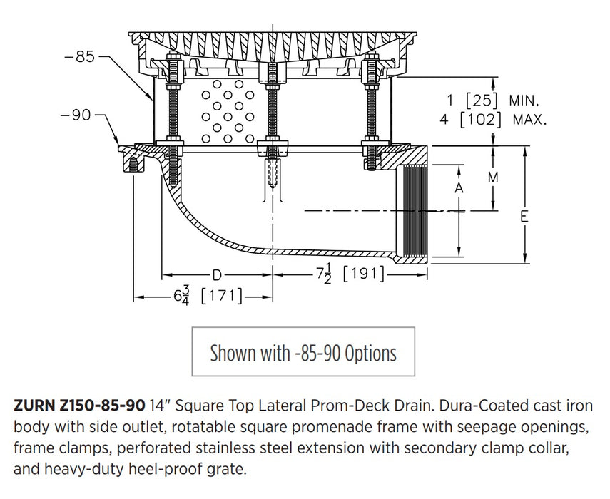 Product Dimensions: See Specification Sheet for Details