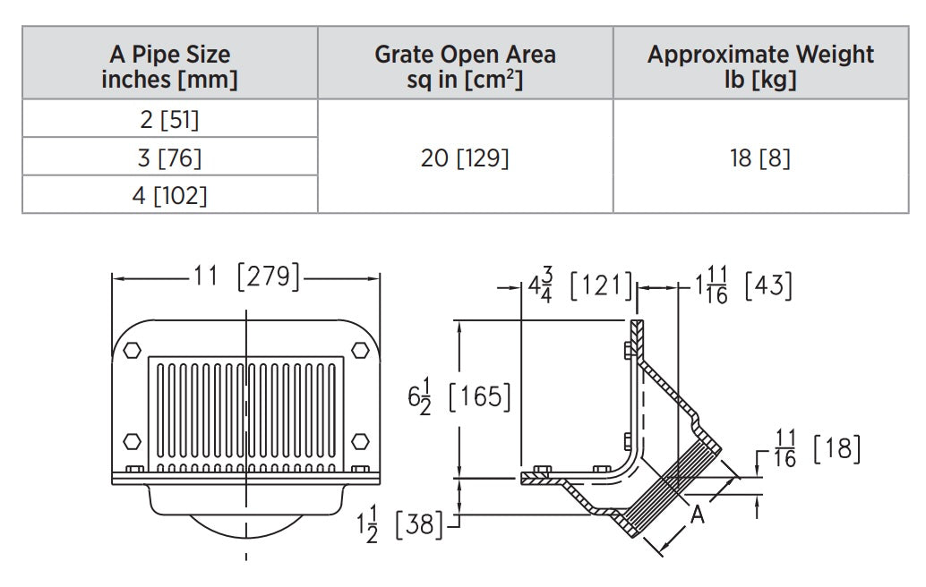 Product Dimensions: See Specification Sheet for Details