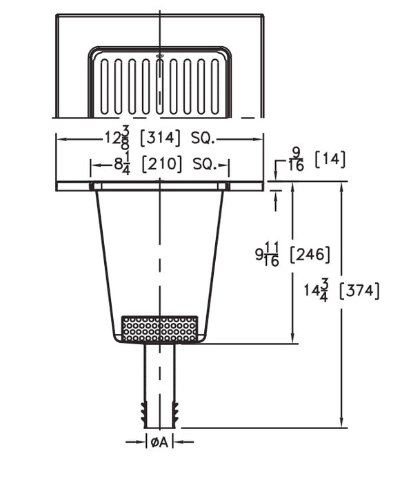 Zurn Z1902-RL - 12" x 12" x 10" Replacement Floor Sink Liner