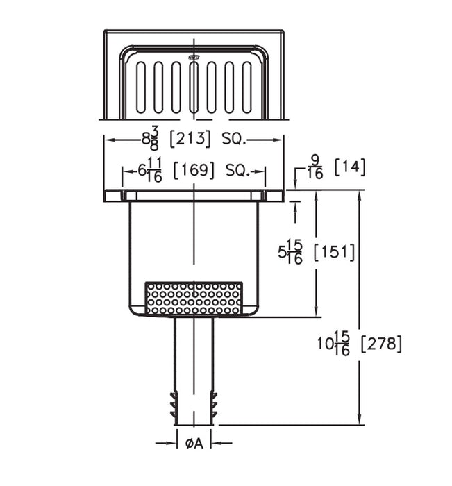 Zurn Z1910-RL - 8" x 8" x 6" Replacement Floor Sink Liner