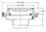 Zurn Z1970 - 9" Shallow Sani-Flor Receptor 3" Sump Depth