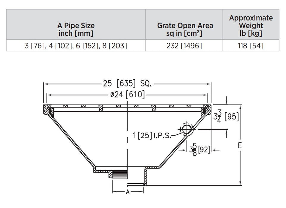 Product Dimensions: See Specification Sheet for Details