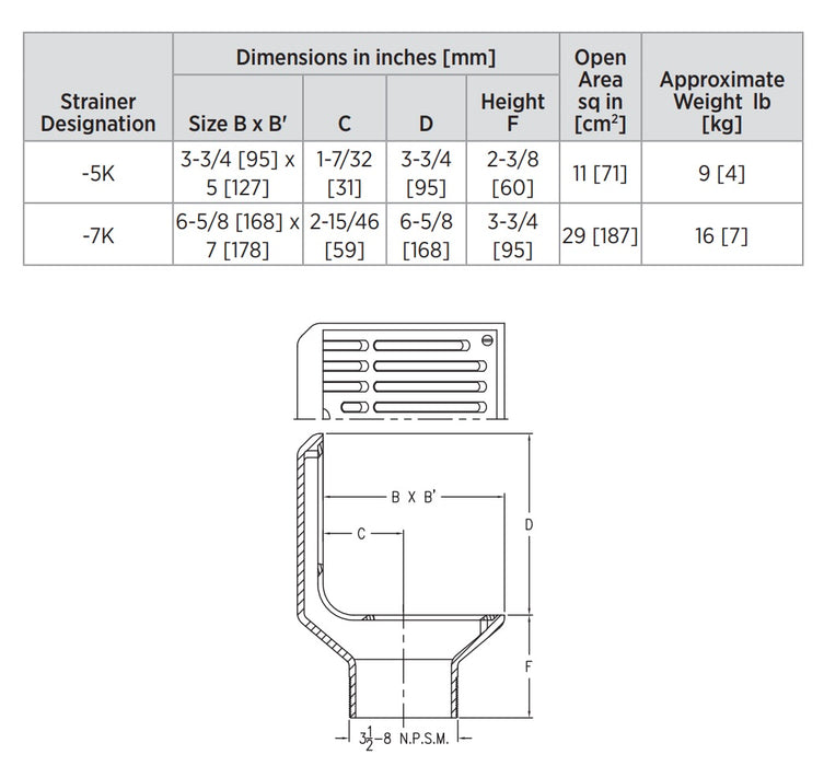 Product Dimensions: See Specification Sheet for Details