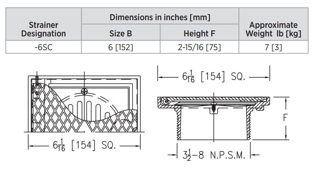 Product Dimensions: See Specification Sheet for Details