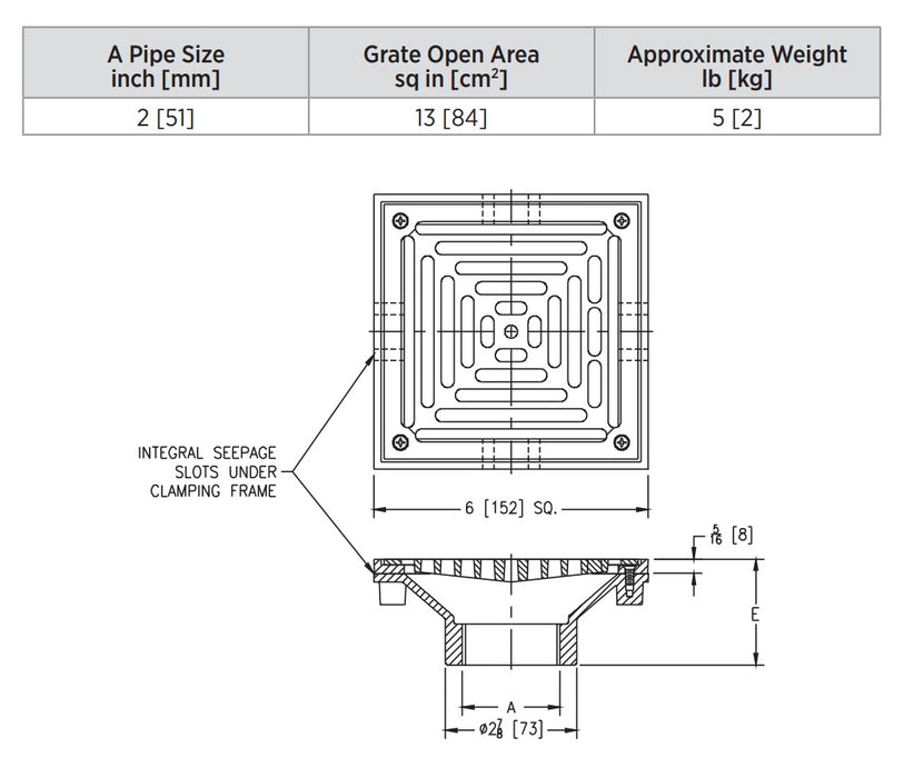Product Dimensions: See Specification Sheet for Details