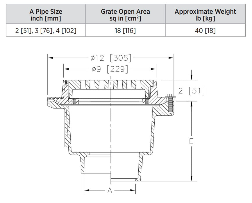 Product Dimensions: See Specification Sheet for Details