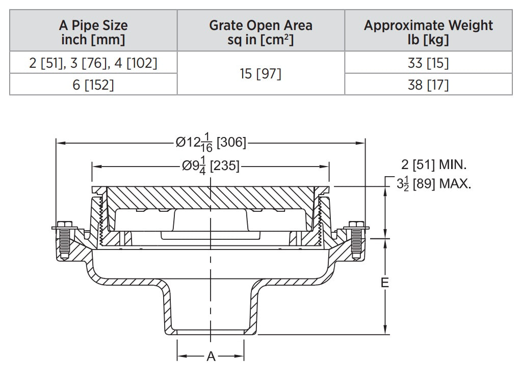 Product Dimensions: See Specification Sheet for Details