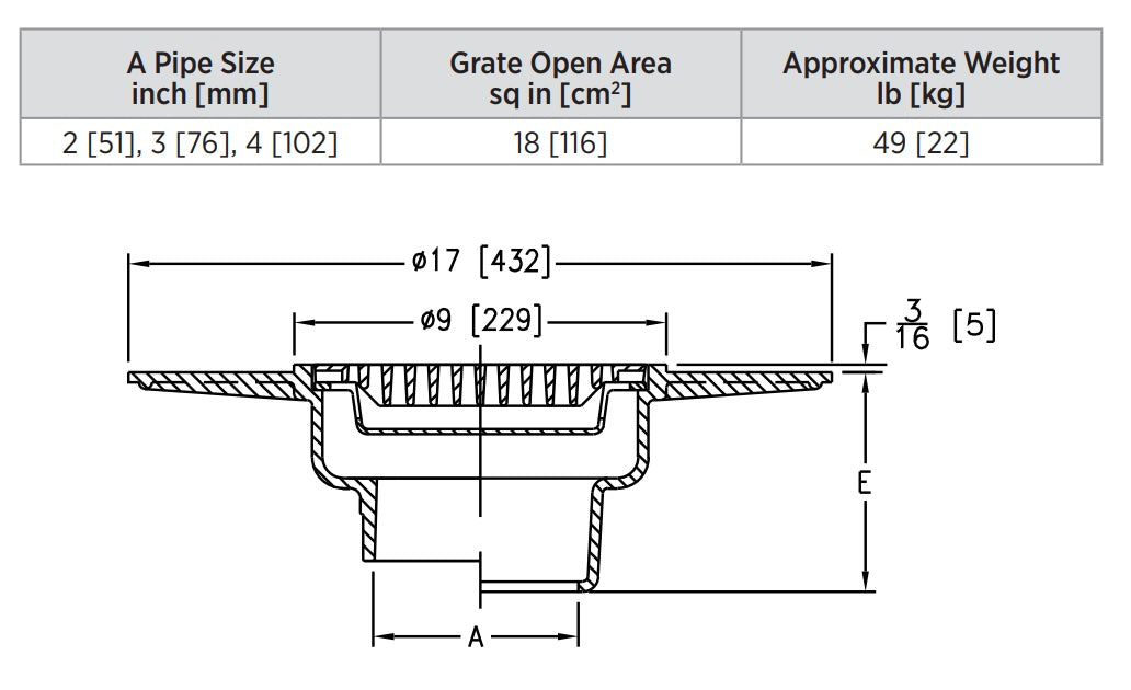 Product Dimensions: See Specification Sheet for Details
