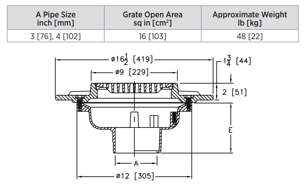 Product Dimensions: See Specification Sheet for Details